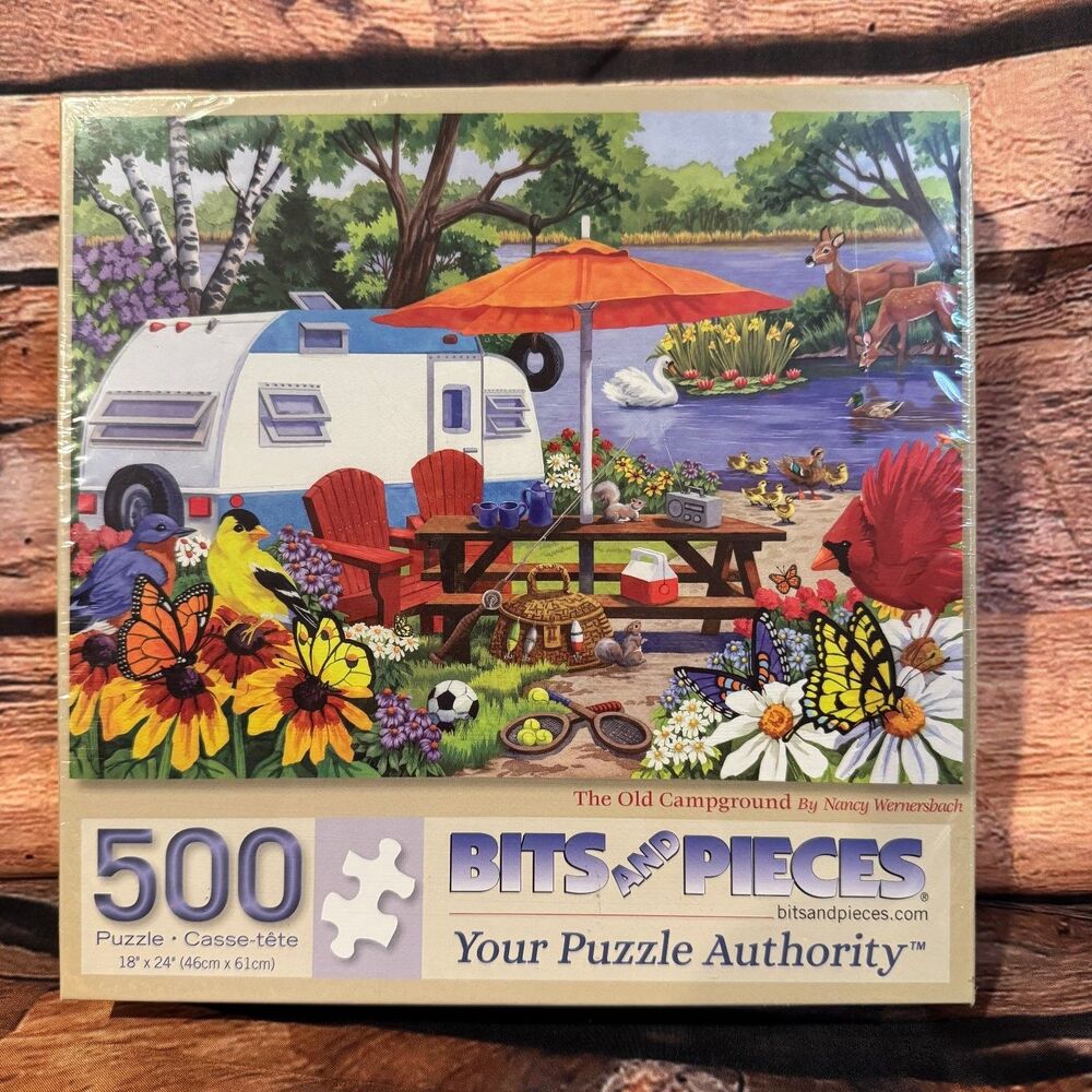 Bits and Pieces 500-Piece Jigsaw Puzzle The Old Campground 18x24 in Nancy